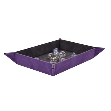Suede Foldable Dice Tray - Amethyst 15721