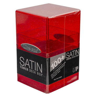 Satin Tower - Red Glitter