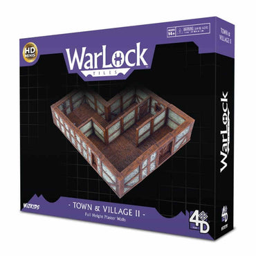 Warlock Tiles: Town & Village 2: Full Height Plaster Walls