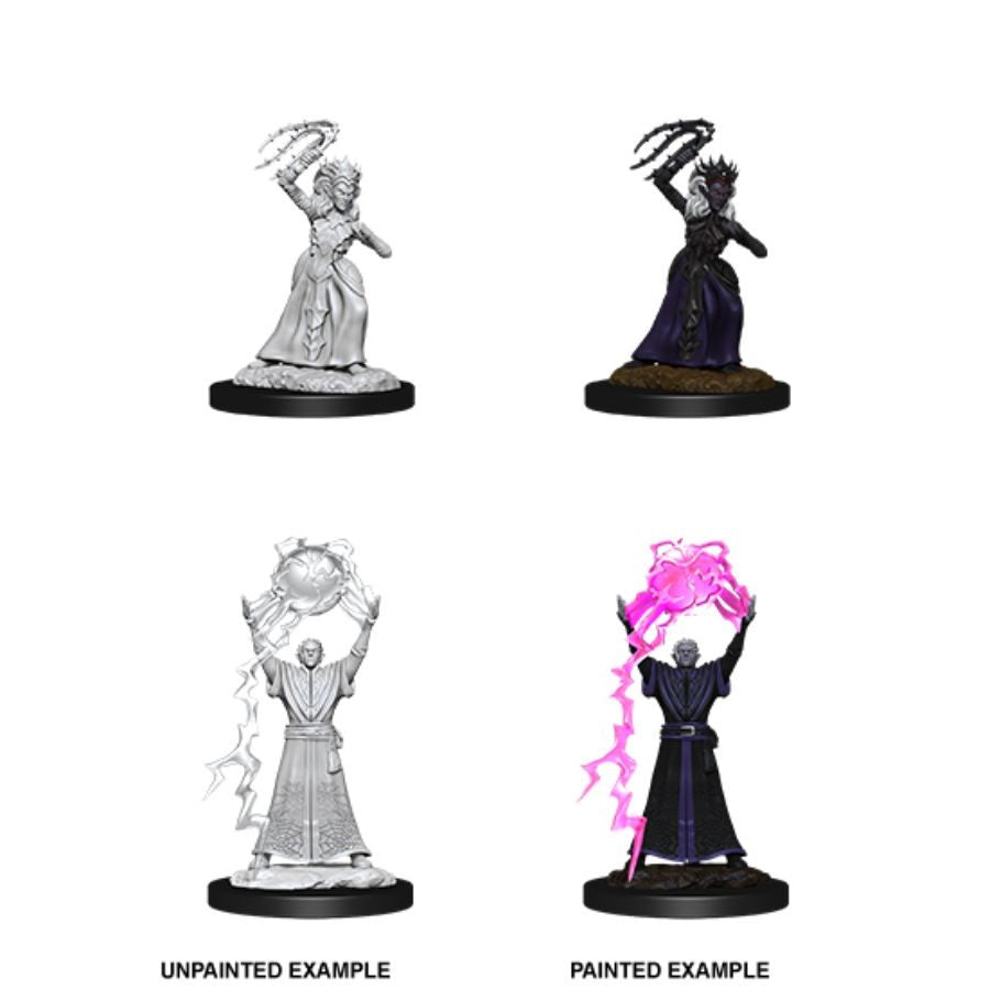 Wizkids Small: Drow Mage and Drow Priestess 90071