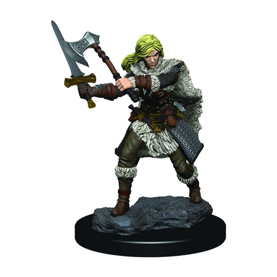 Wizkids Small: Human Barbarian Female, Premium Figure 93020